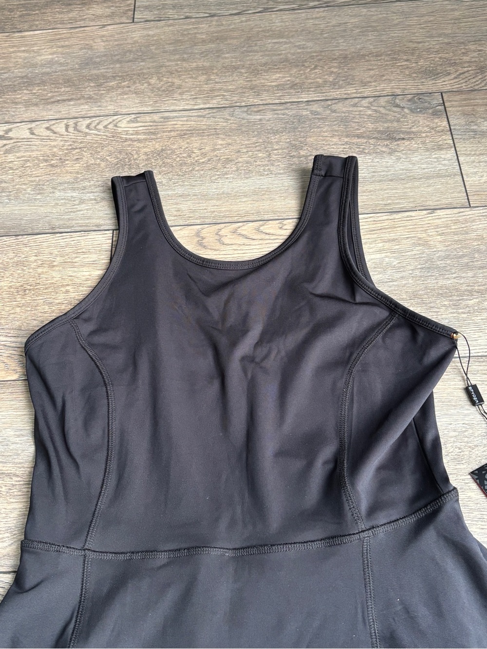 NWT Spyder Activewear Workout Athletic Dress With Shorts Black Sz Medium - Picture 2 of 11